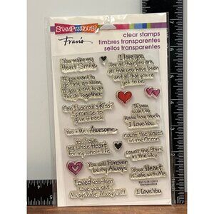 Stampendous LOVE ALWAYS SSC1238 Clear LOVE Stamps By Fran Seiford HEART
